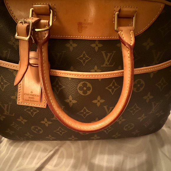 Louis Vuitton Brown and Tan Monogram Satchel - Picture 9 of 12